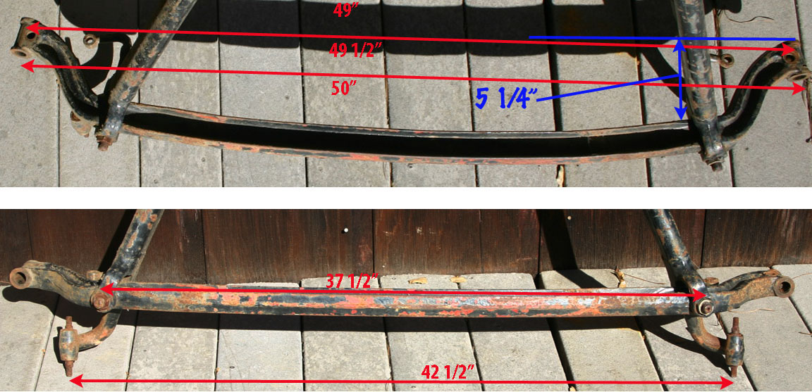 1932 Ford front axle dimensions #1